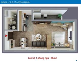 Bán duy nhất căn 1 ngủ chung cư dabaco lotus central bắc ninh, tầng trung , view thoáng