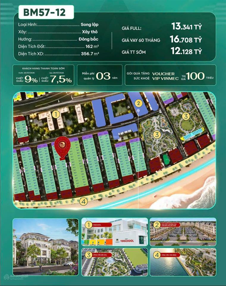Độc quyền bán căn biệt thự song lập ven biển vinhomes global gate hạ long