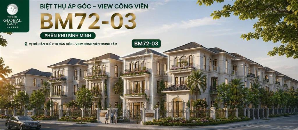 Bán căn biệt thự đơn lập 307.5m2 xây 3 tầng