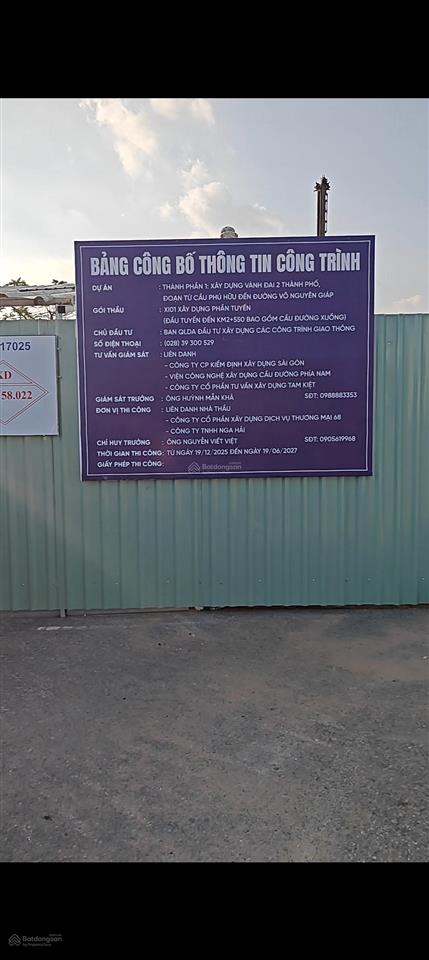 Bán đất tuyệt đẹp  250m2 (10m x 25m) giá 12.5 tỷ gần global city đường liên phường