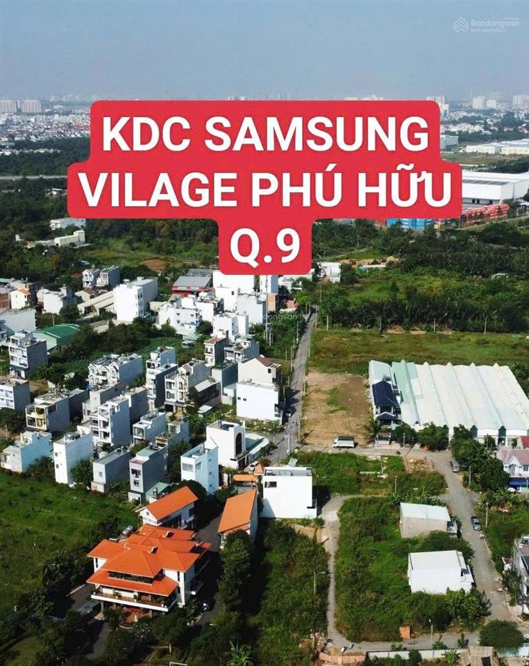 Bán lô đất 5 tỷ 800 triệu diện tích 109m2, kdc samsung phú hữu q.9