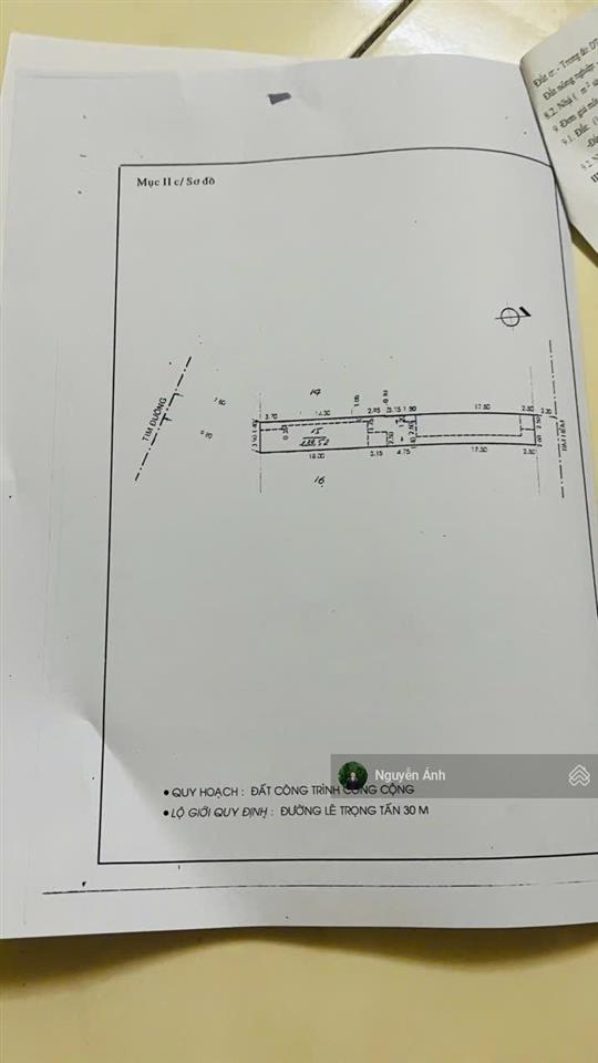 Bán nhà mặt phố view đẹp tại lê trọng tấn, 160 triệu / m2, 239.5m2, phường tây thạnh, quận tân phú