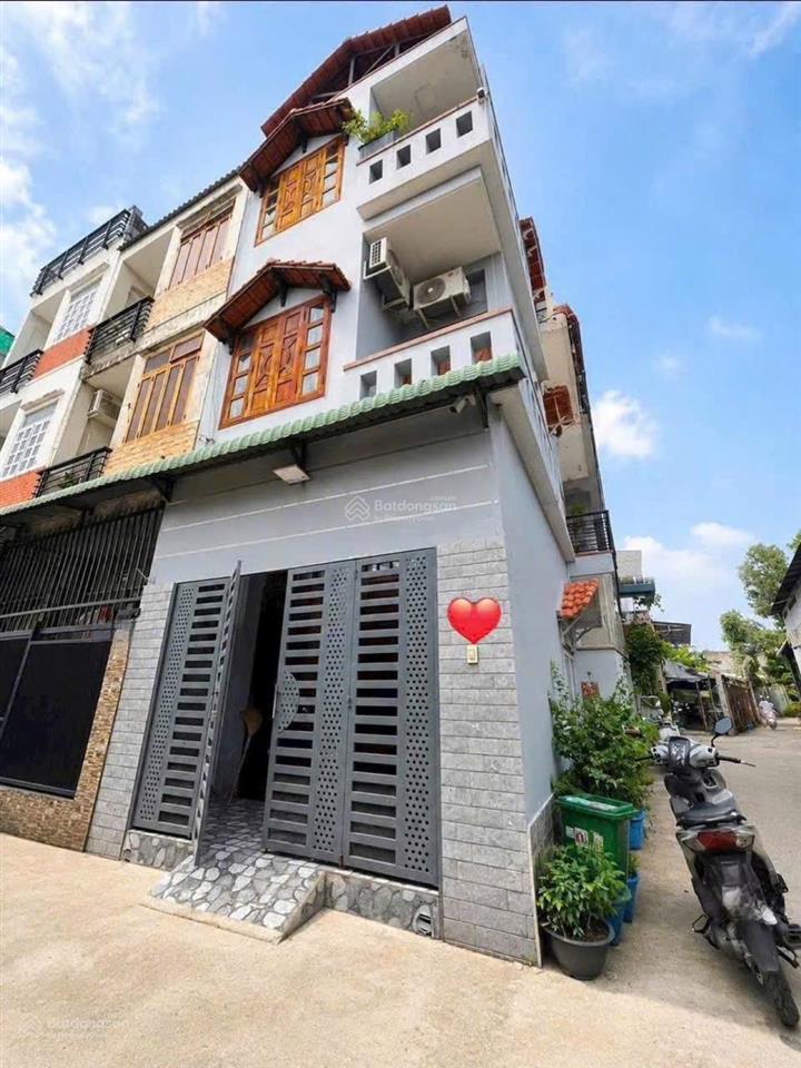Nhà sát đặng văn bi  thủ đức  62m2  3tầng  góc 2 mặt thoáng  6pn  hẻm xe hơi  sổ hoàn công