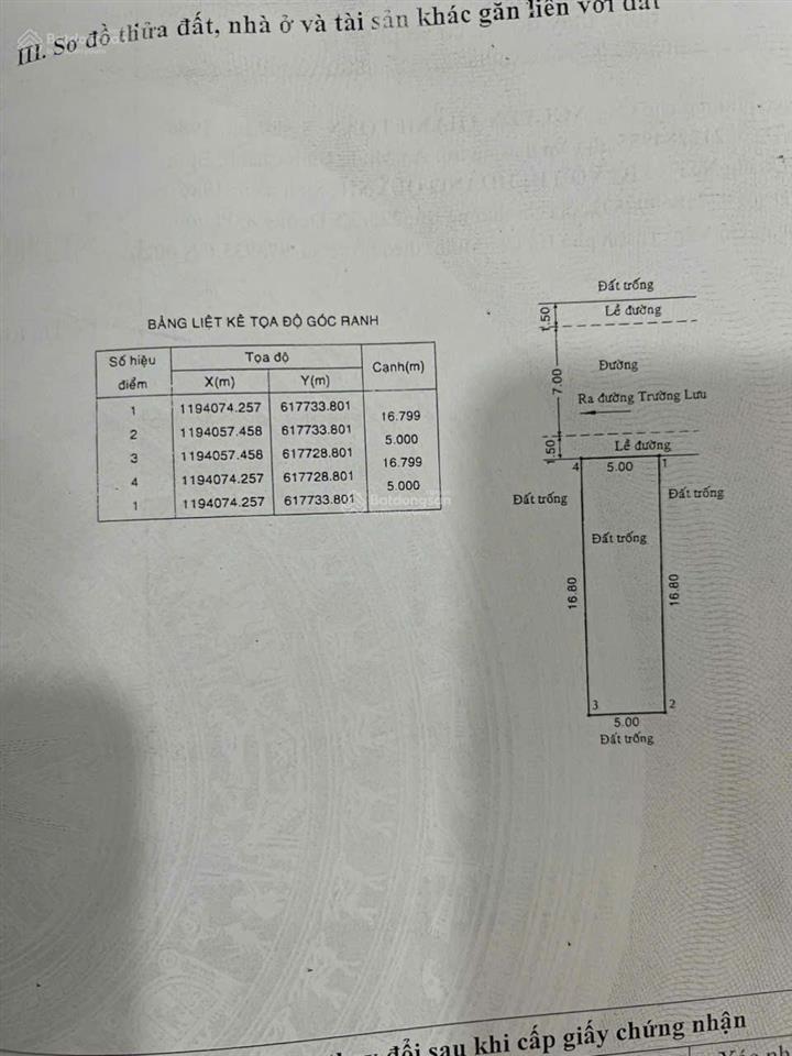 Bán đất long trường q9 5x17m công nhận 84m2 đường trước đất 10m giá chỉ 5,2tỷ xây tự do 0933 704 ***