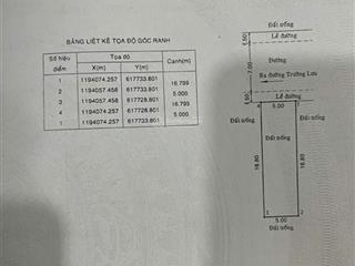 Bán đất long trường q9 5x17m công nhận 84m2 đường trước đất 10m giá chỉ 5,2tỷ xây tự do 0933 704 ***