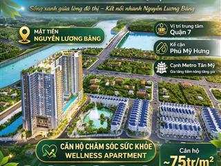 Nhận booking dự án the peak garden  nguyễn lương bằng q7. căn hộ ~ 75tr/m², officetel ~ 60tr/m²