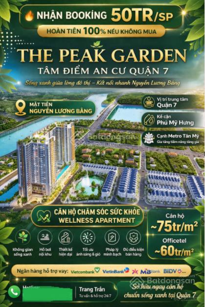 Căn hộ wellness q7 trải nghiệm sống khác biệt|the peak garden. ck đến 6%, hỗ trợ ls vay 18 tháng