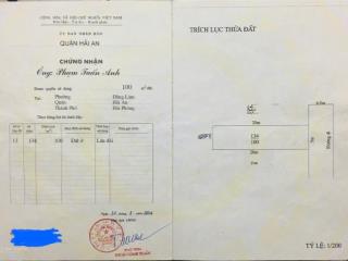 Kh gửi bán đất mặt đường trung lực, hải an