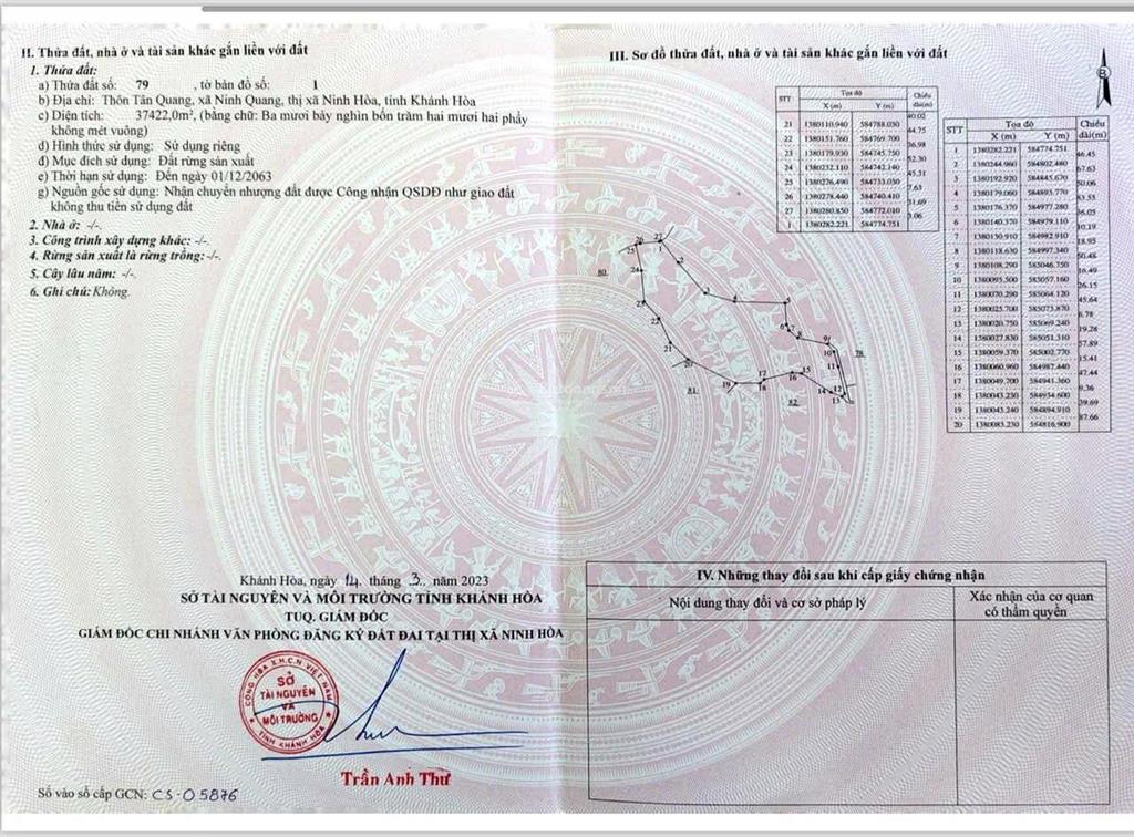 11.4ha xã ninh quang, chính giữa 2 cao tốc