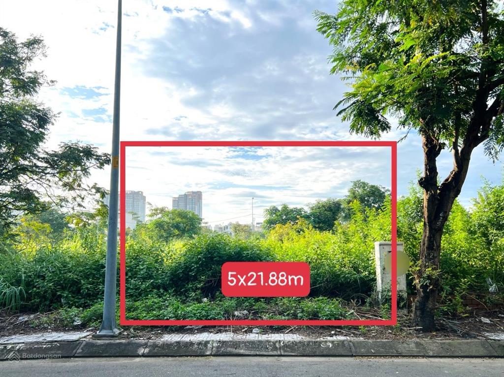 Bán đất sổ đỏ cá nhân 5x21.88m cát lái, đường 12 mét, cách tiểu học mỹ thủy 100 mét