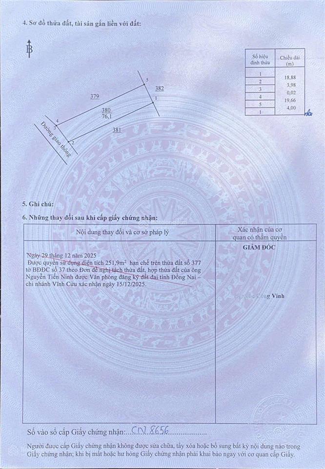 Bán đất đẹp, 1,25 tỷ, 81.8m2 tại cây quéo, thạnh phú, vĩnh cửu, đồng nai