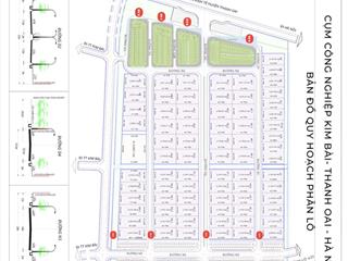Bán lô đất 2000m2 làm nhà xưởng tại cụm cn kim bài, giá chỉ 9tr/m2, nhận đất được luôn
