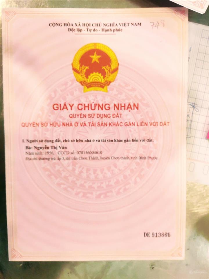Bán đất nền dự án tại ấp 3, chơn thành, bình phước, 533 triệu, 579 m2