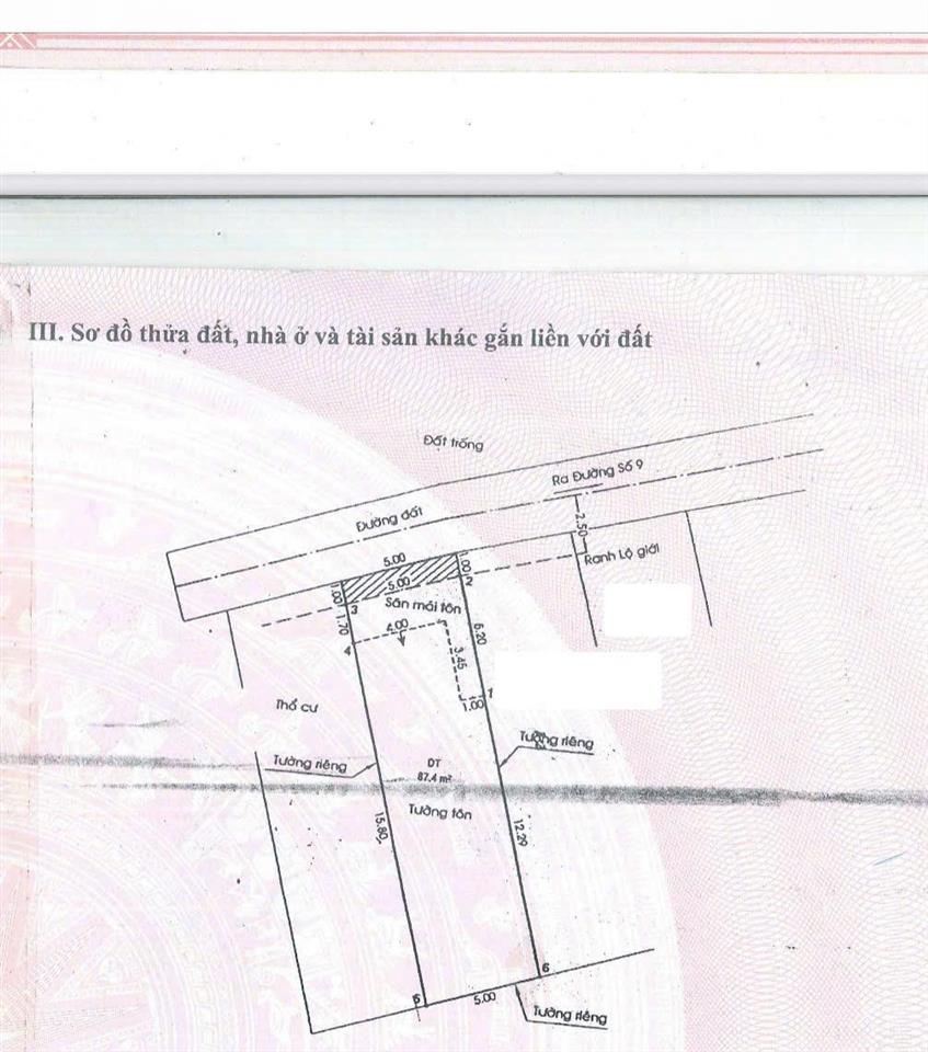 Bán nhà hẻm xe hơi gần chợ long trường q9 | 5 x 18.5m | 3pn  giá 4.7 tỷ