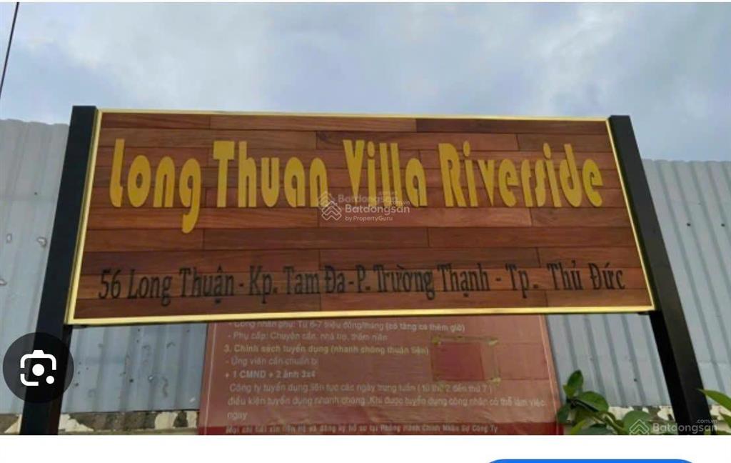 Lô đất vip long thuận villa riverside, q9 | 84.5m² | ngang 6.5m