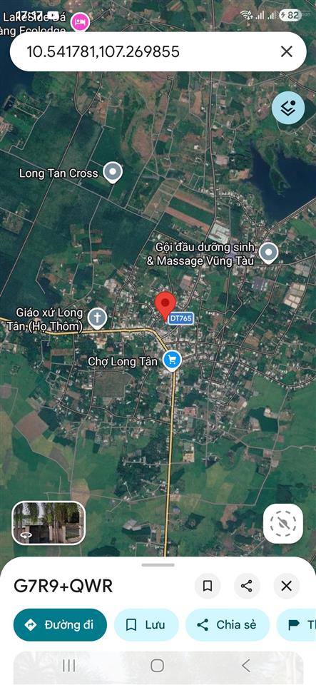 Bán gấp 5000m2 sẵn 300m2 thổ cư gần chợ long tân 500m sẵn vườn cây