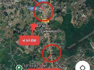 Cần bán đất full thổ xã tân mỹ, đức hoà, long an. dt  5 x 30m, giá 800 triệu/nền