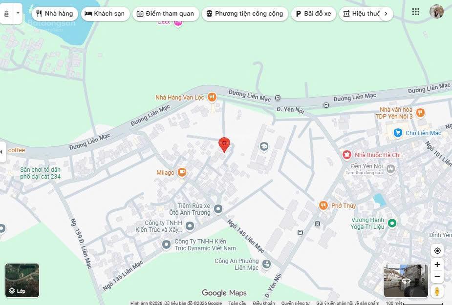 Bán đất thổ cư đại cát 2 bắc từ liêm  lô góc 2 mặt thoáng  dt 46,4m2  mặt tiền 4,3m