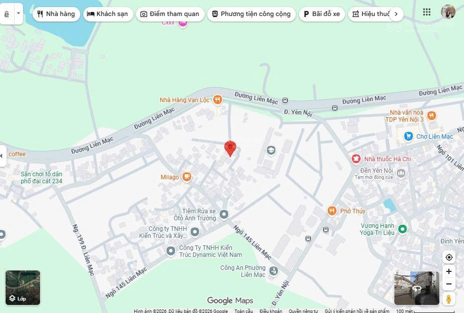 Bán đất thổ cư đại cát 2 bắc từ liêm  lô góc 2 mặt thoáng  dt 46,4m2  mặt tiền 4,3m