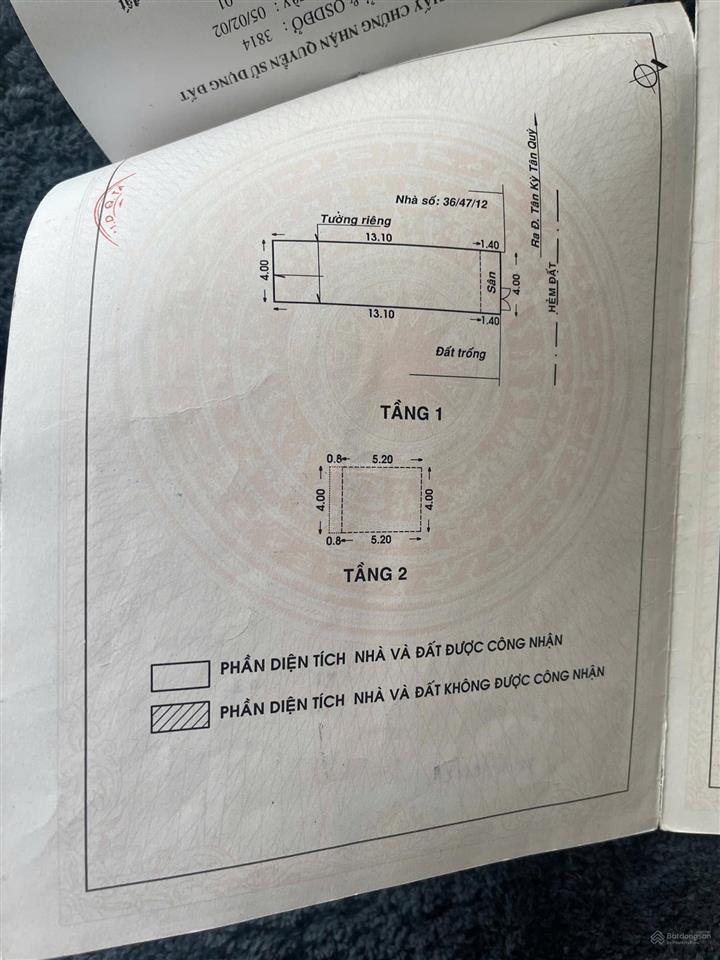 Chính chủ bán nhà hxh 8m 1/ nguyễn quý anh, p tân sơn nhì, q tân phú 4 x 14.5m 1 lầu 58m2 7.6 tỷ tl