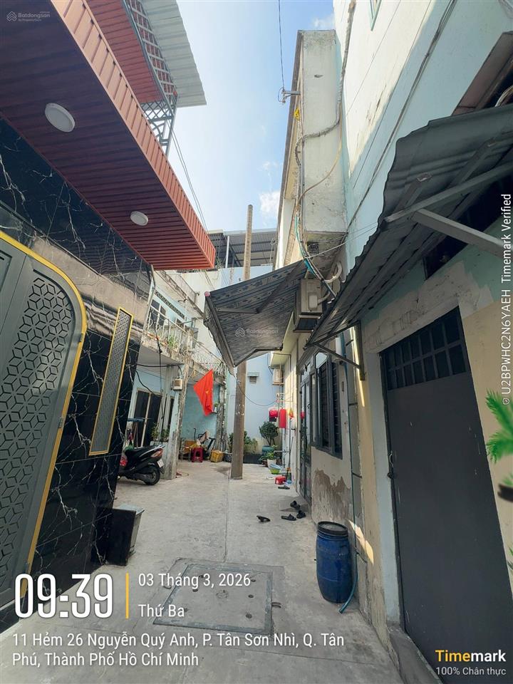 Chính chủ bán nhà hẻm 1/ nguyễn quý anh p tân sơn nhì q tân phú (55,6m2 1 lầu) 6.8 tỷ tl