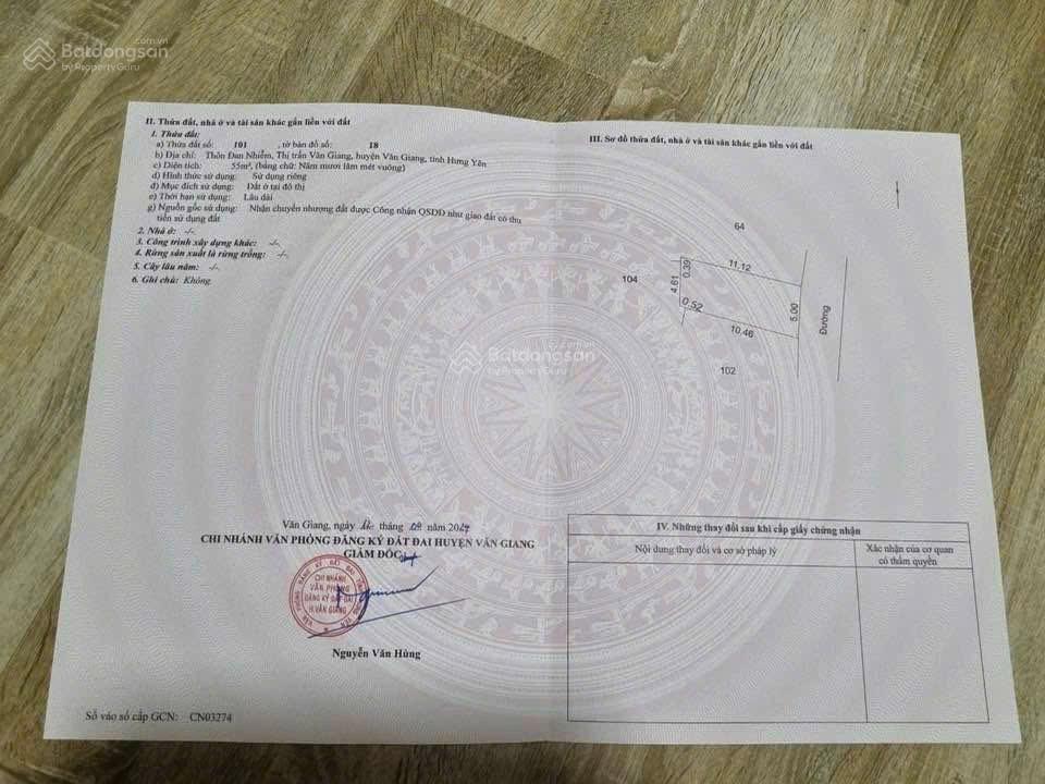 Tài chính hơn 3 tỷ đồng sở hữu lô đất nhỏ xinh tại thôn đan nhiễm  tt văn giang  hưng yên