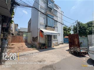 Hàng hiếm, nền đất 5.5 tỷ mặt tiền đường số 6 p.hbc, ngay sát chợ bình triệu, đại học luật