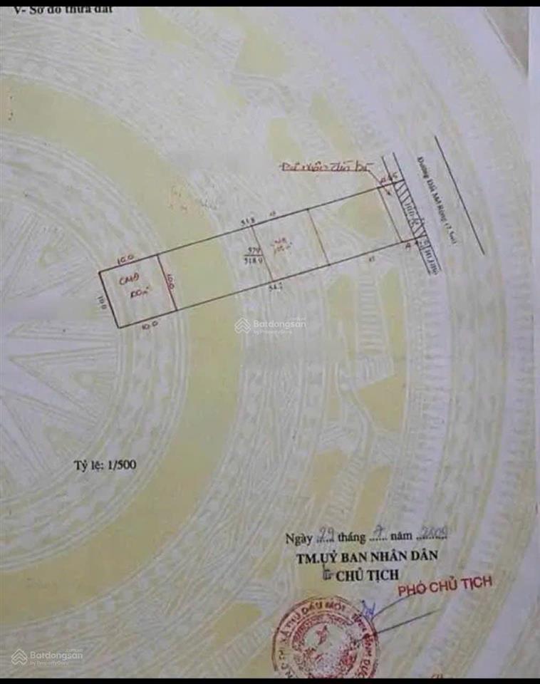 Giảm 1 tỷ bán rẻ đất mặt tiền đường tô vĩnh diện phường phú lợi  hcm