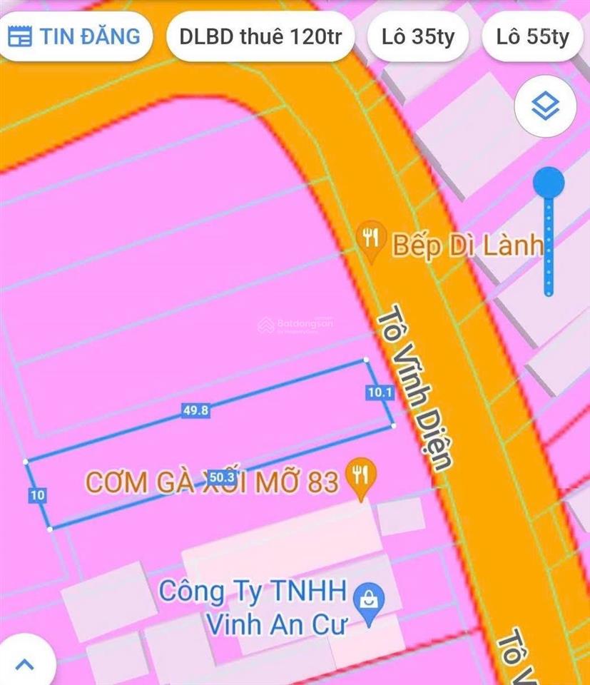 Giảm 1 tỷ bán rẻ đất mặt tiền đường tô vĩnh diện phường phú lợi  hcm