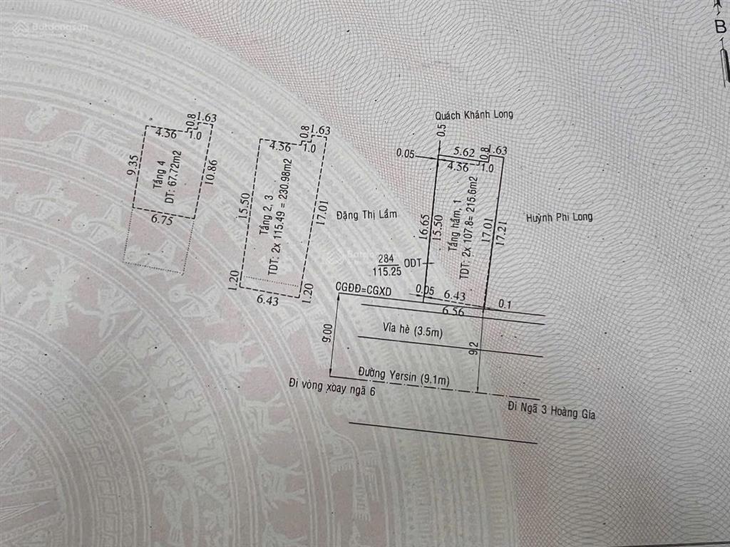 Mặt tiền đường yersin  thành phố thủ dầu một