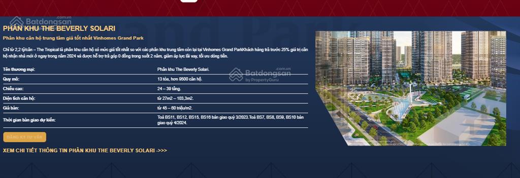 Chính chủ bán căn 52m2 toà s501 kđt vinhomes grand park, giá 2,65 tỷ. 0978 849 ***