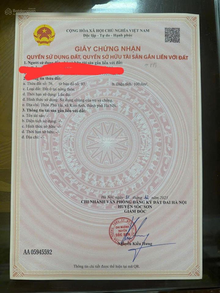 Bán 100m2 đất ở, lô góc, ô tô vào đất, cách đường 35 chỉ 420m, giá rẻ chỉ 2,1 tỷ