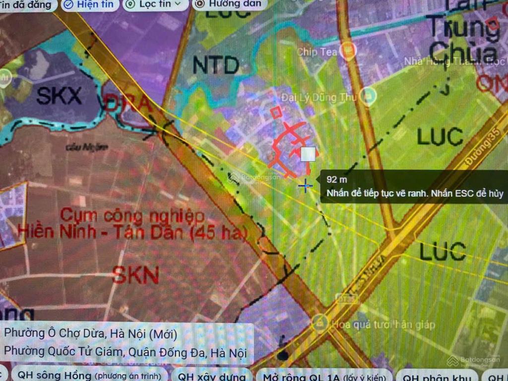 Cần tiền bán gấp 100m2 đất ô tô vào đất, cách đường 35 chỉ 420m, giá rẻ chỉ 1,79 tỷ