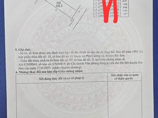 Bán 105,3m2 đất đẹp tại nội bài cách metro nội bài hơn 1km, ô tô ngủ trong đất giá rẻ chỉ 41tr/m2