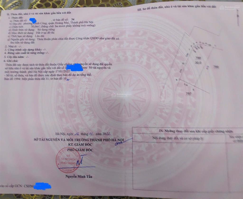 Bán nhà đất ngõ 112 định công thượng, 3 mặt thoáng