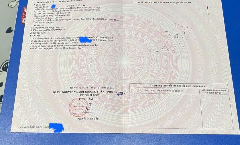 Bán nhà đất ngõ 112 định công thượng, 3 mặt thoáng