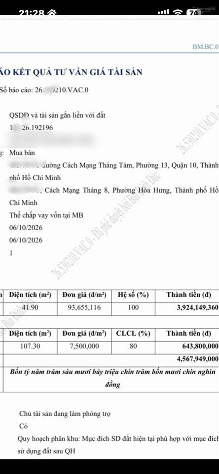 Q10 cmt8 nhà 4 tầng 42m 5pn 6wc nở hậu 4,5m chỉ 4,95 tỷ | bank định giá 4,6 tỷ