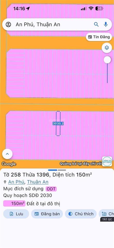 Bán đất đường d9, phường an phú, thành phố thuận an, giá cực chất chỉ với 4,8 tỷ, 150m2