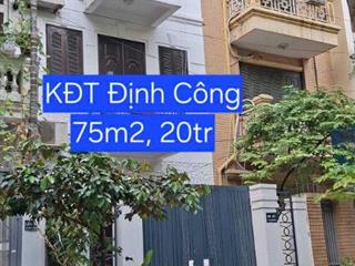 Cho thuê nhà KĐT Định Công, Hoàng Mai, 75m2, 5 tầng, giá 20tr, kinh doanh/văn phòng/ở