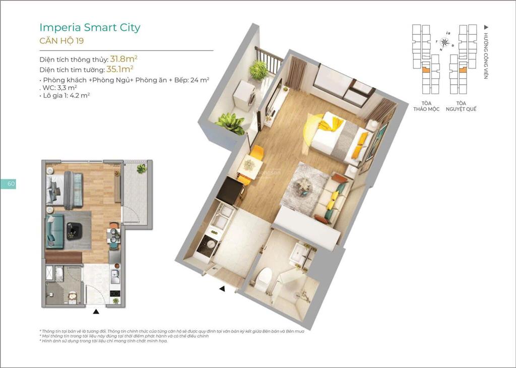 Tôi cần tiền bán nhanh căn studio 32m2 toà g3 phân khu imperia sola park giá chỉ 2.5 tỷ