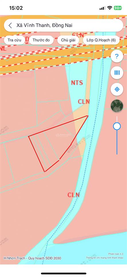 Bán đất gần đường liên cảng, vĩnh thanh, nhơn trạch, đồng nai, 900 nghìn / m2, 9.531m2 giá ưu đãi
