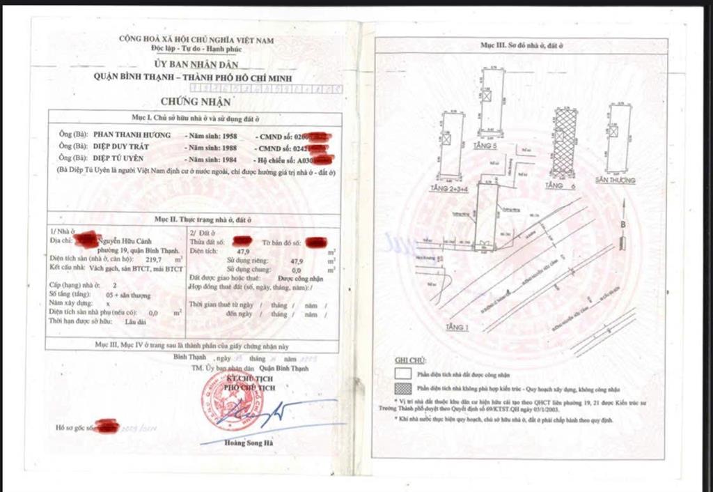 Nhà mặt tiền xịn  sang khu phố nhật  nguyễn hữu cảnh sát q1
