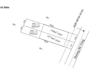 Bán 330,8 m2 (148m2 tc) tại tân khai, đất sát kcn lê vy, khu du lịch ula resort glamping chỉ 750tr