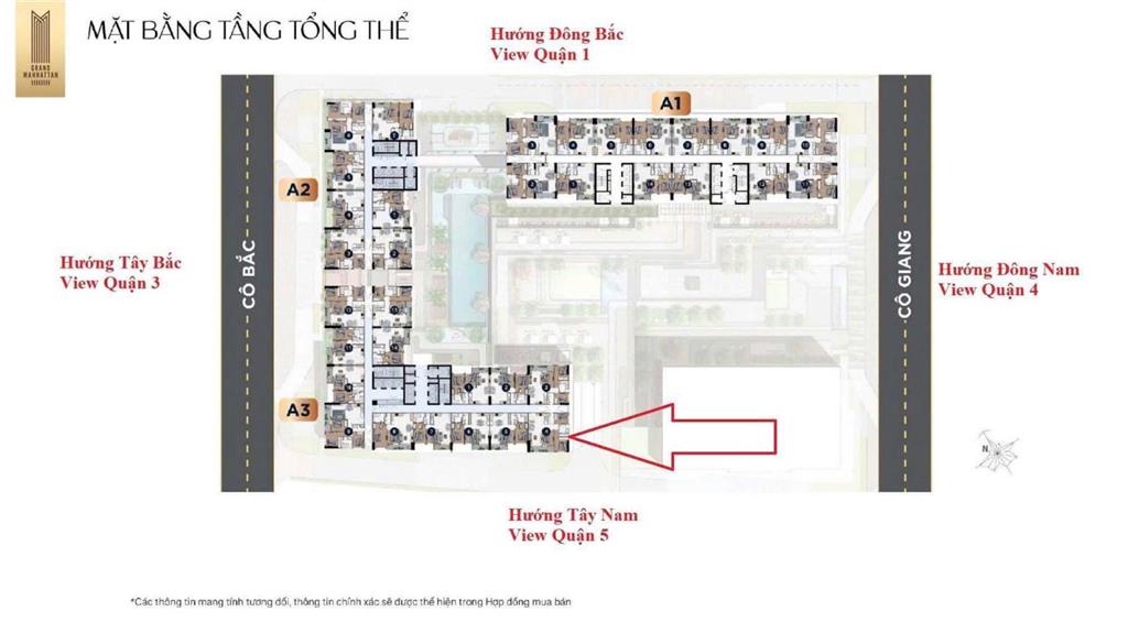Bán căn hộ 3pn the grand manhattan q1 giá 16.9 tỷ có chỗ đậu xe định danh