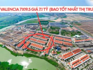 Duy nhất 1 căn nhà phố valencia 7x19.5 giá 7.1 tỷ (all in) nhà sẵn nh hỗ trợ vay 60%