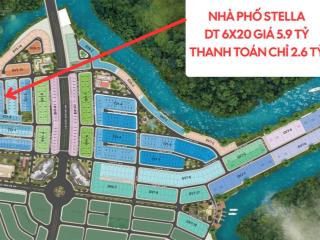 Cắt lỗ nhà phố 6x20m stella aqua city. giá chỉ 5.9 tỷ bao toàn bộ phí sang tên