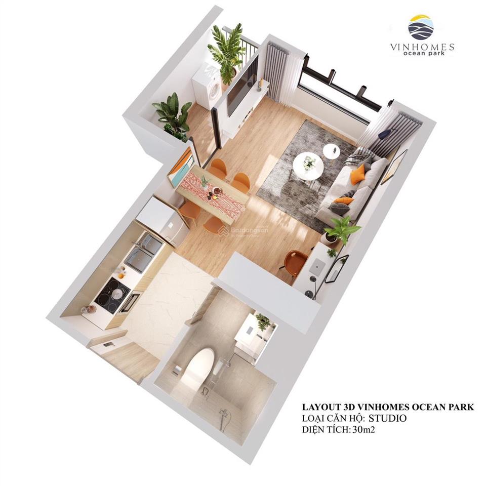 Tôi cần bán căn hộ cao cấp studio 30m², giá 1,935 tỷ có thương lượng (tòa pr1  vinhomes gia lâm)