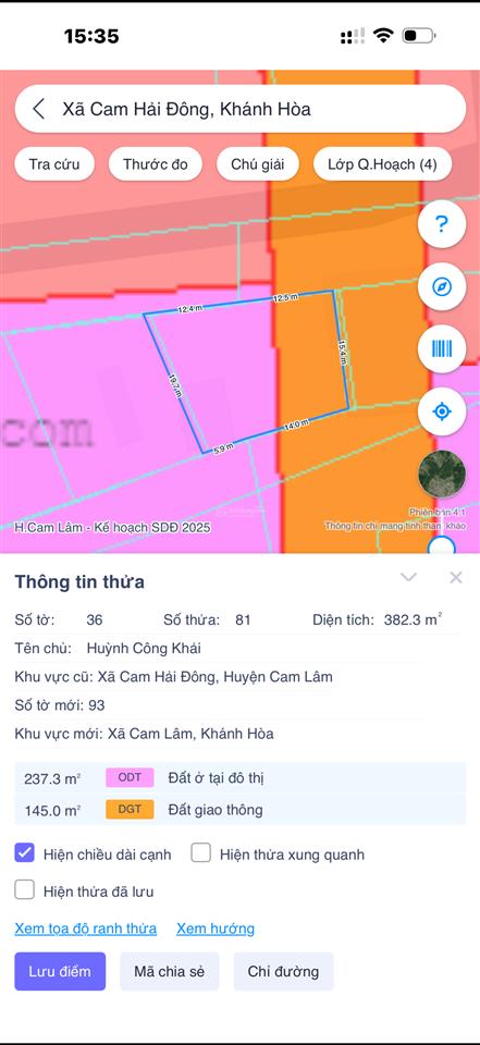 Bán siêu phẩm lô đất qh 3 mặt tiền 1/500 an toàn cạnh resort mini!