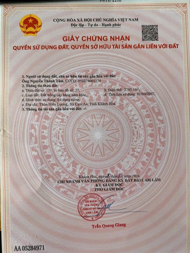 Bán đất tại cam an bắc, 1,5 triệu / m2, 2700 m2, giá ưu đãi hot!