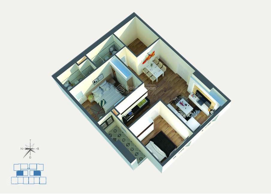 Bán gấp chung cư smile building số 1 nguyễn cảnh dị, hm, 75m 3pn, sổ đò, 6550 triệu